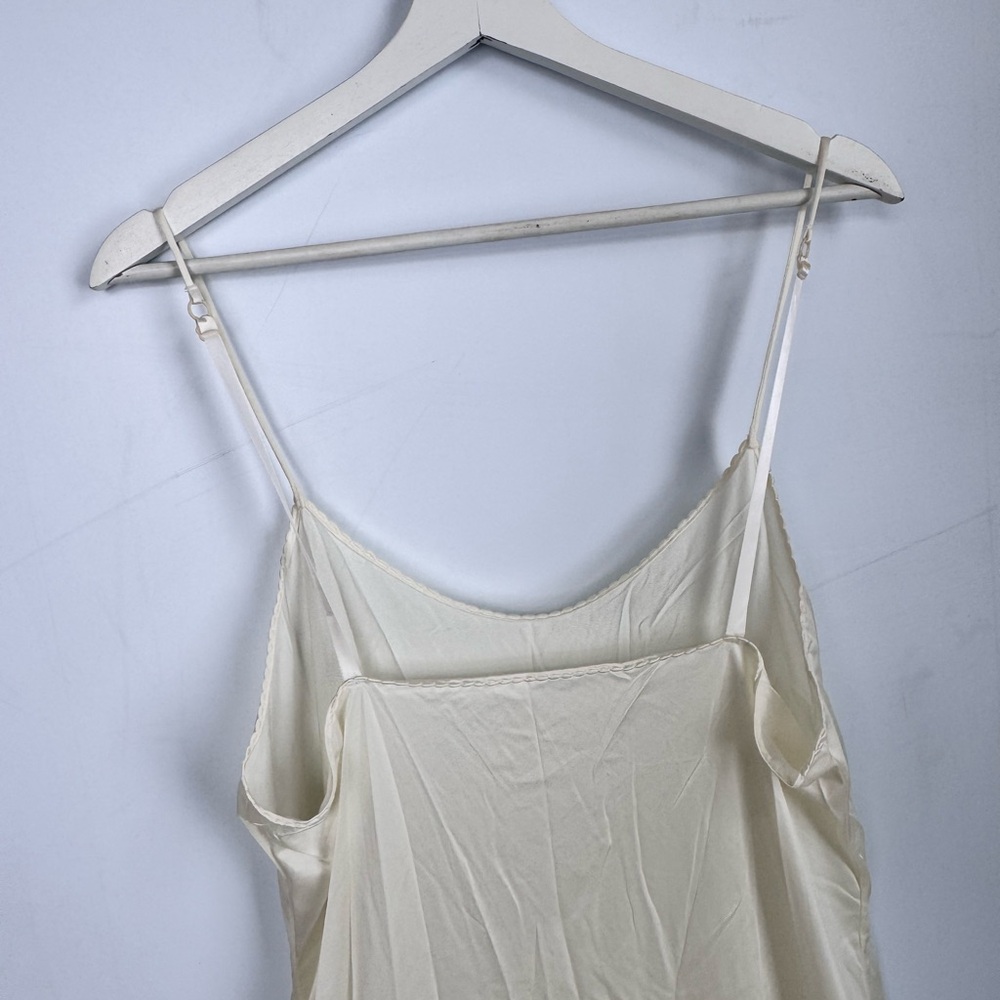 Vintage Vanity Fair Off-White Long Nylon Slip Size 38 - Picture 6 of 8